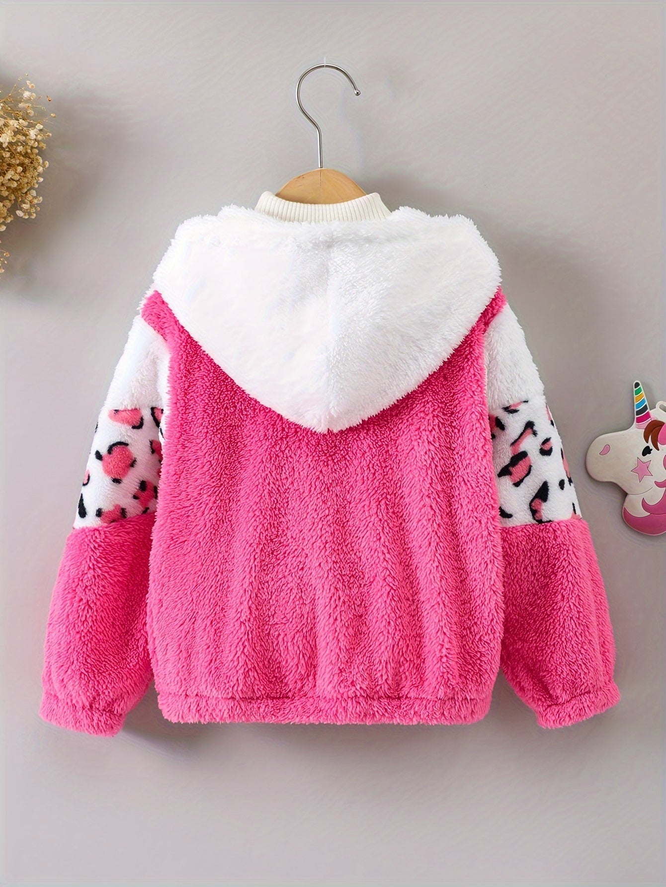 Nora - Luipaardprint Winterjas met Fleece voor Meisjes