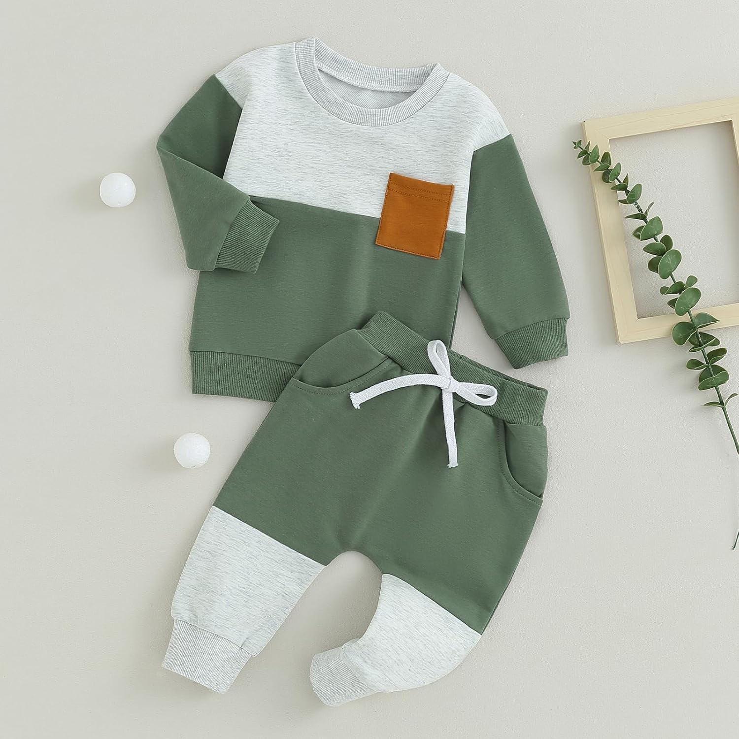 Baby Jogger Set Winter - Contrast Sweatshirt en Broek voor Comfort in de Koude