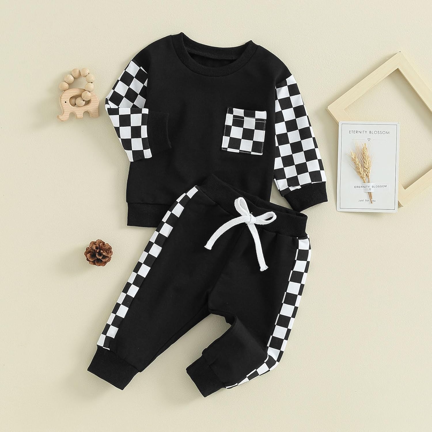 Baby Jogger Set Winter - Contrast Sweatshirt en Broek voor Comfort in de Koude