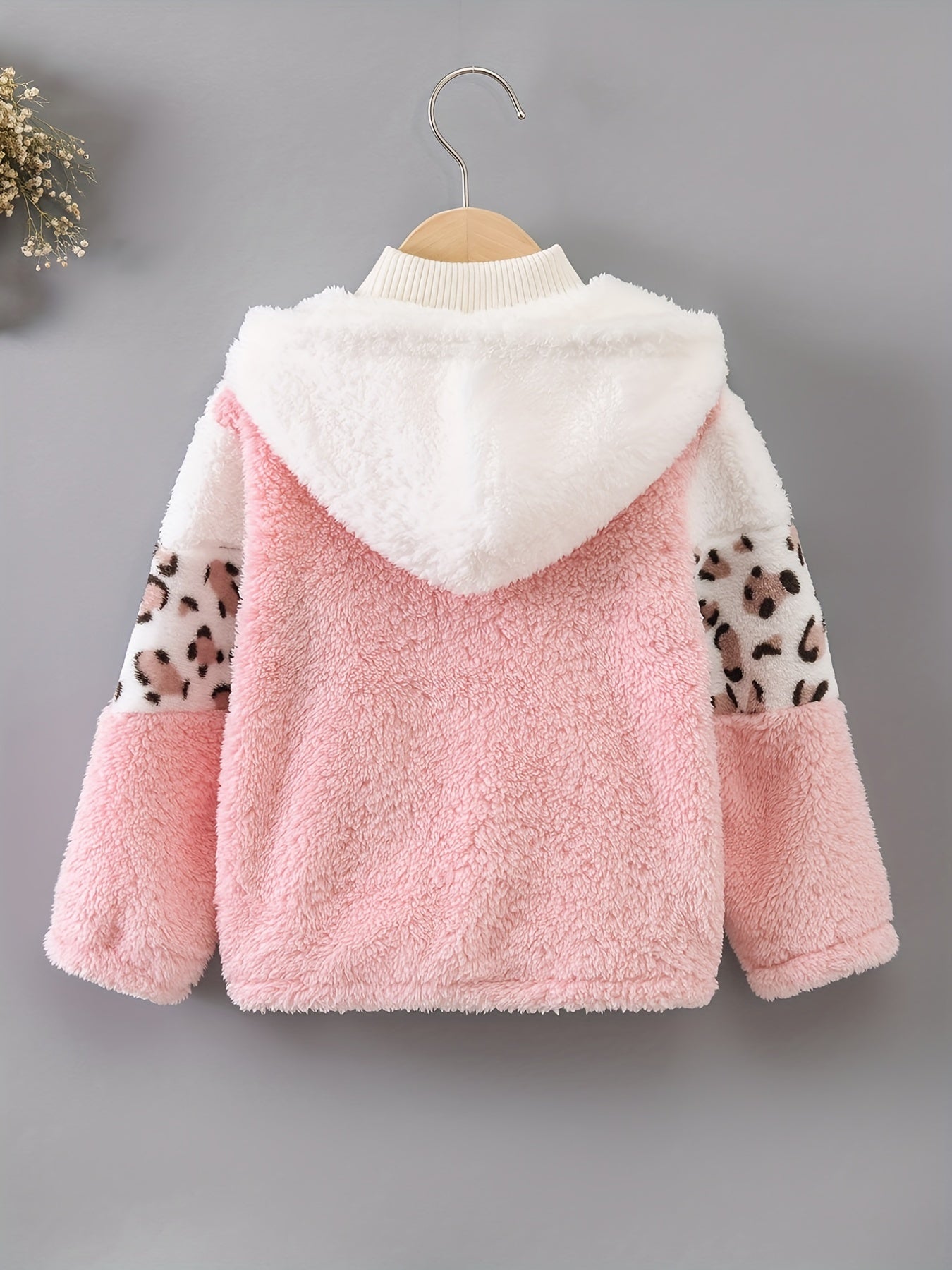 Nora - Luipaardprint Winterjas met Fleece voor Meisjes