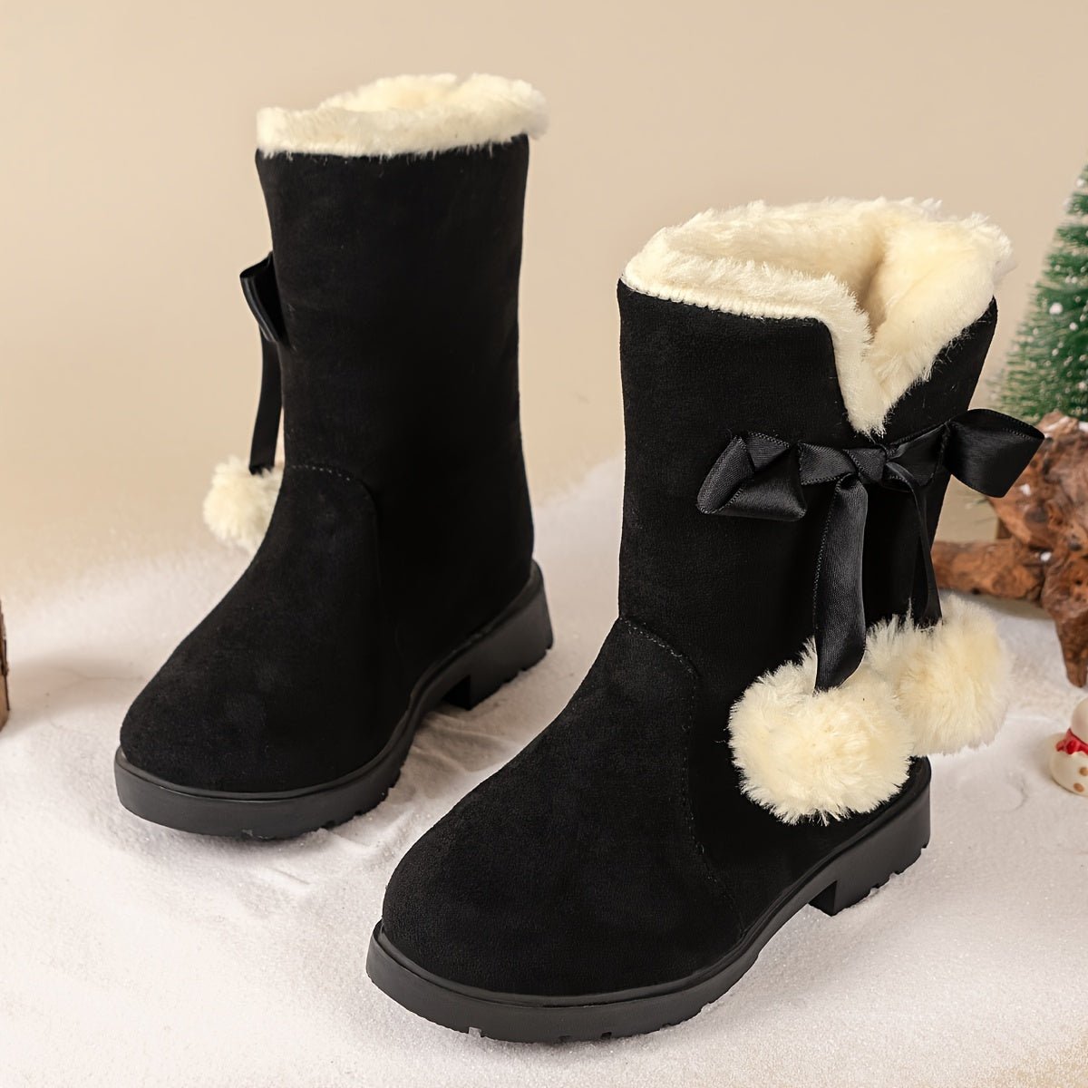 Zara - Warme Fleece Snow Boots voor Meisjes met Antislip Onderkant