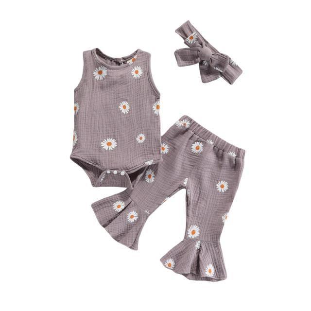 Zomerse Flared Disco Daisy Set