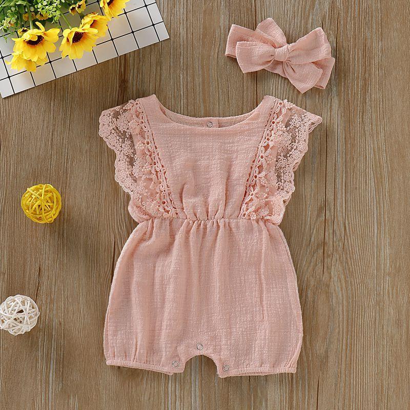 Lace Romper met Strik