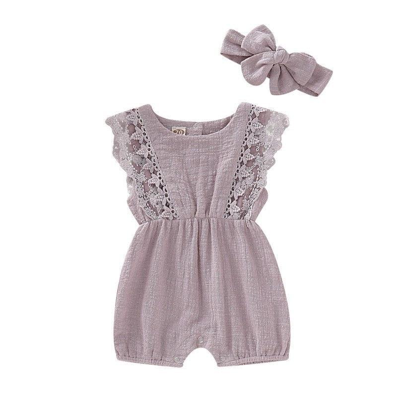 Lace Romper met Strik