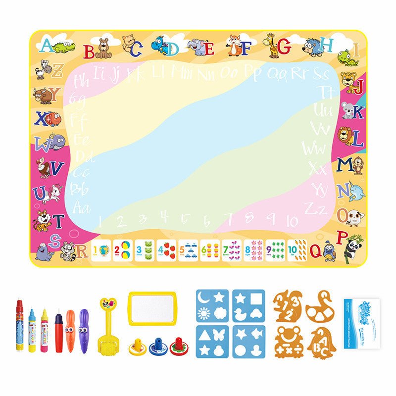 Magic Water Drawing Mat | Learn to read, write, draw &amp; count